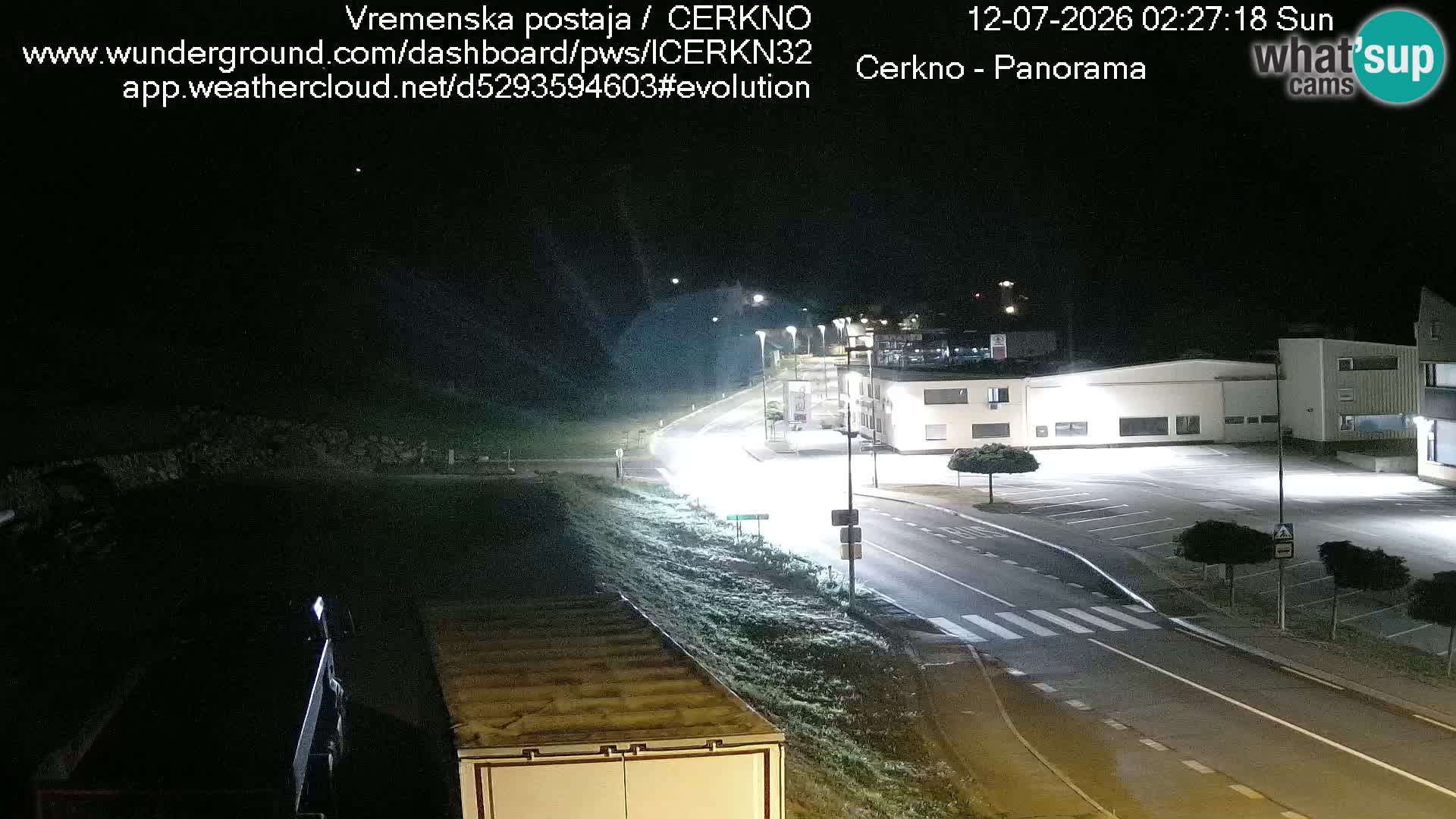 Webcam en direct – Entrée de la ville de Cerkno