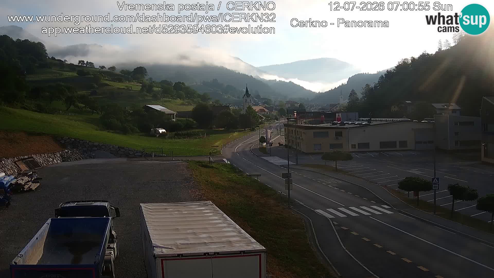 Cerkno ulaz u grad – Kamera uživo
