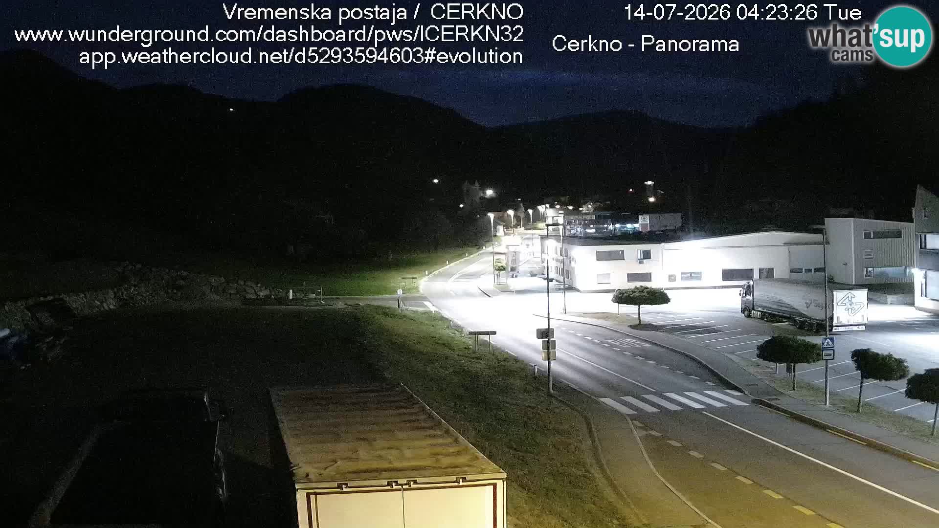 Cerkno ulaz u grad – Kamera uživo