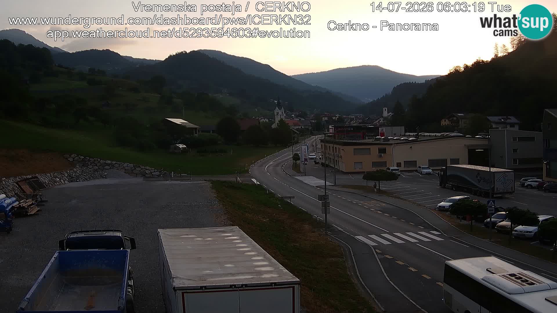 Cerkno ulaz u grad – Kamera uživo