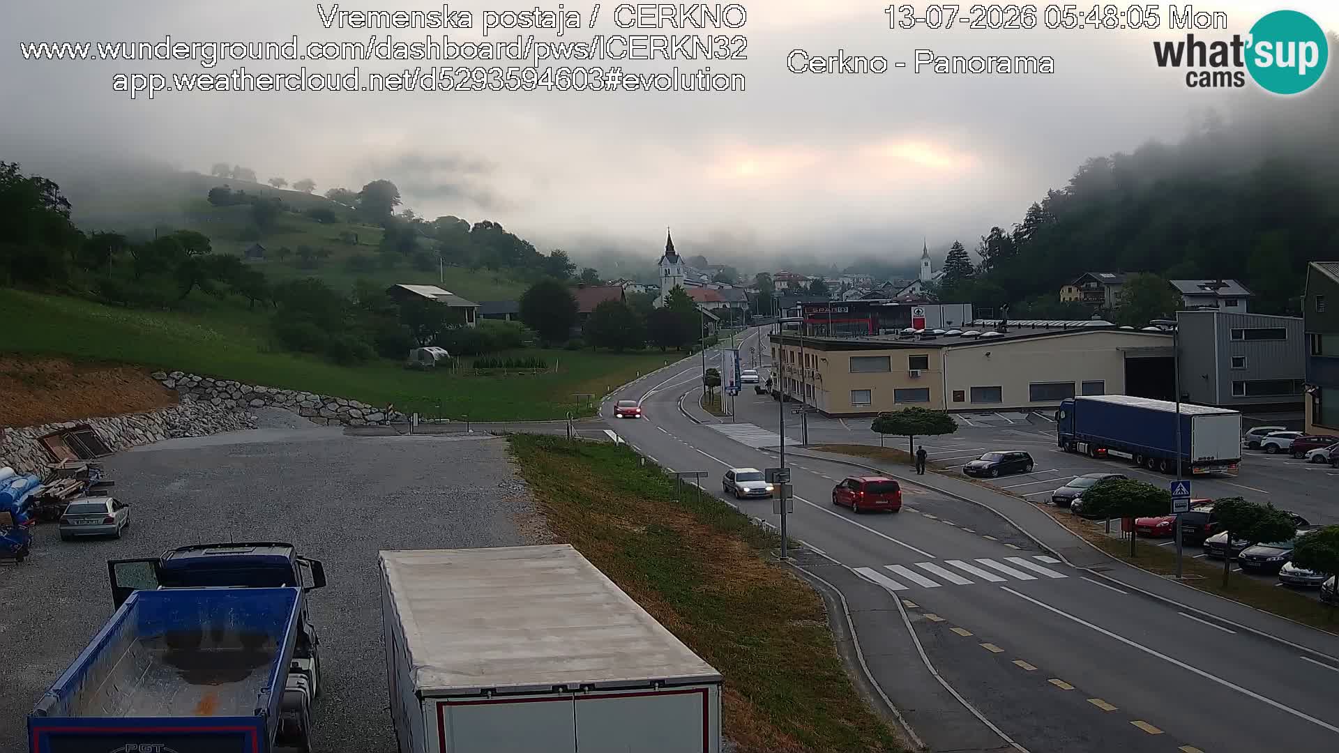 Cerkno ulaz u grad – Kamera uživo