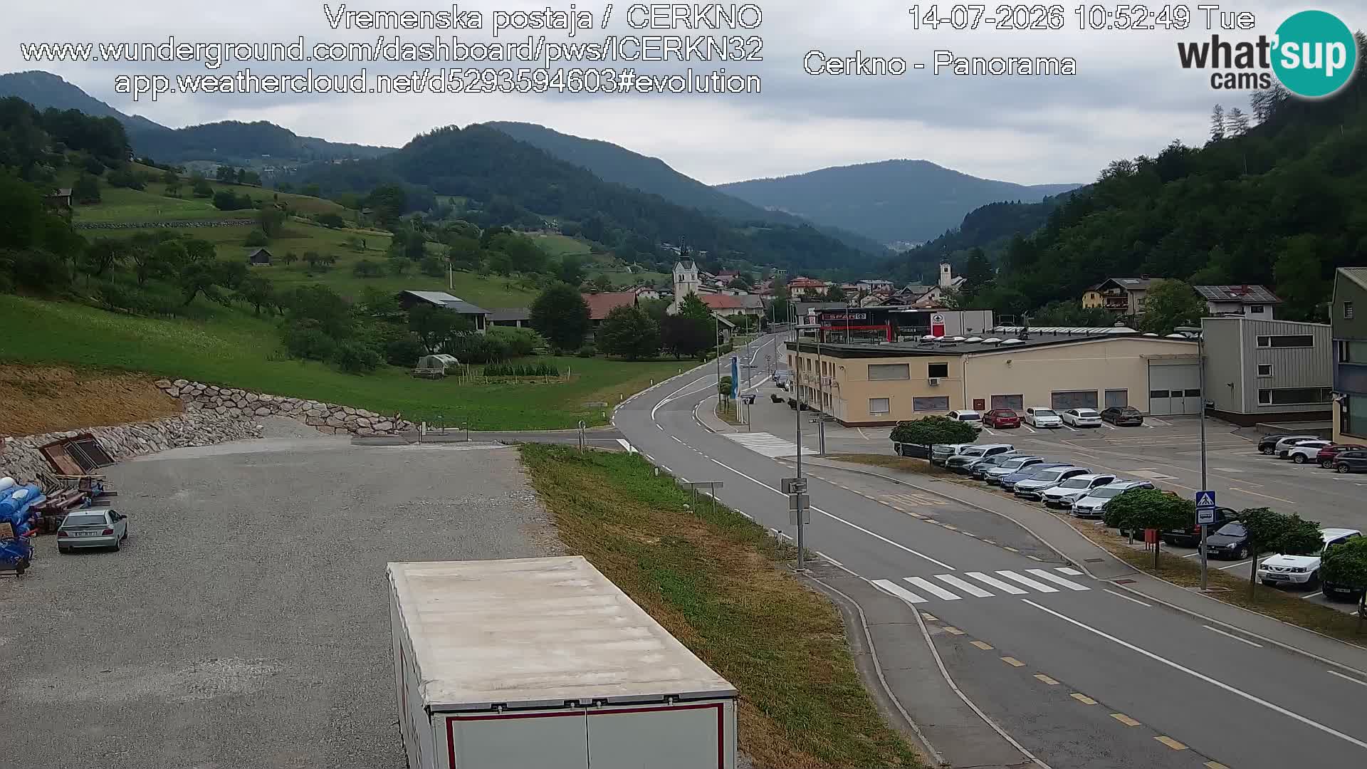 Cerkno ulaz u grad – Kamera uživo
