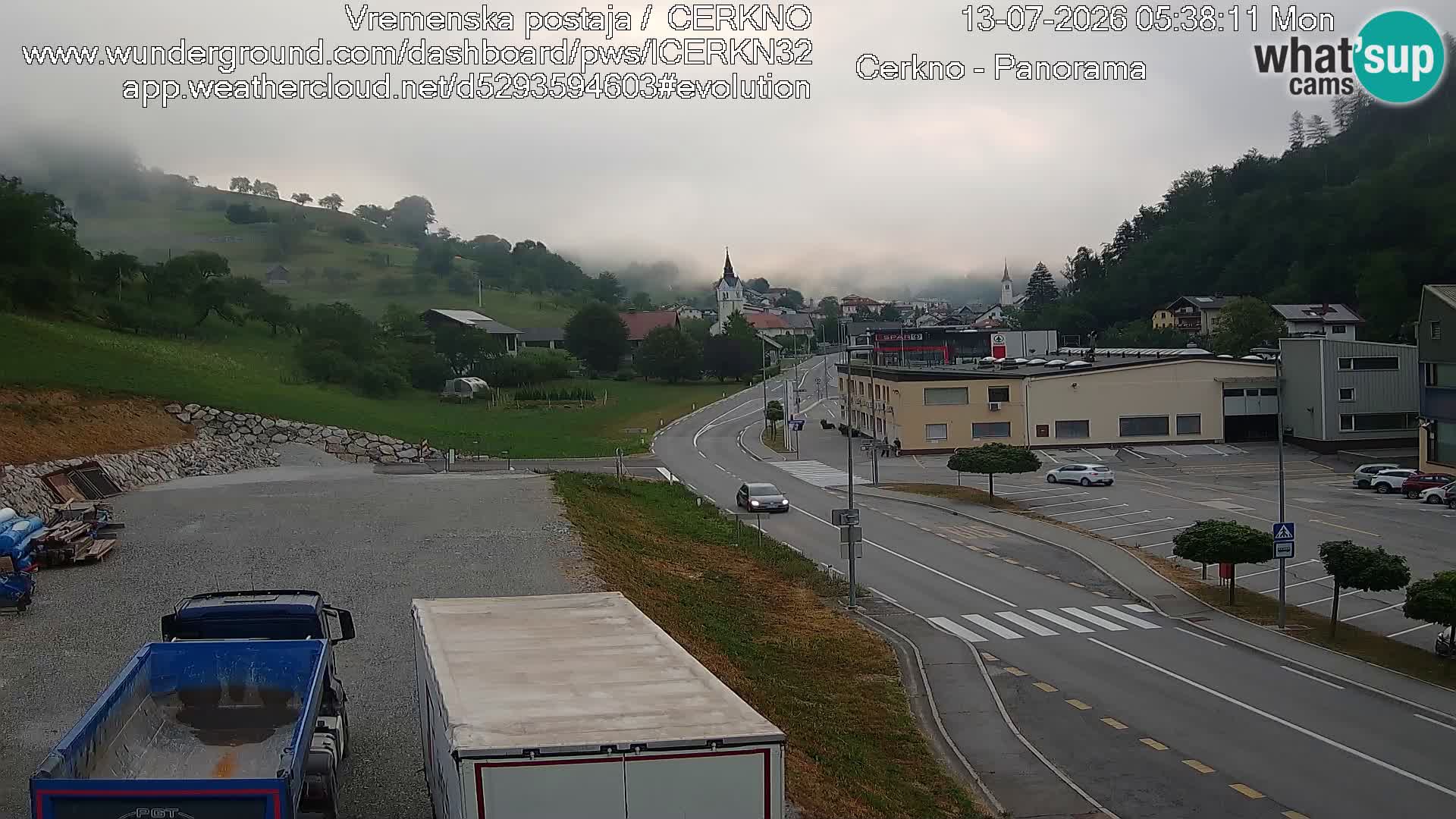 Cerkno ulaz u grad – Kamera uživo