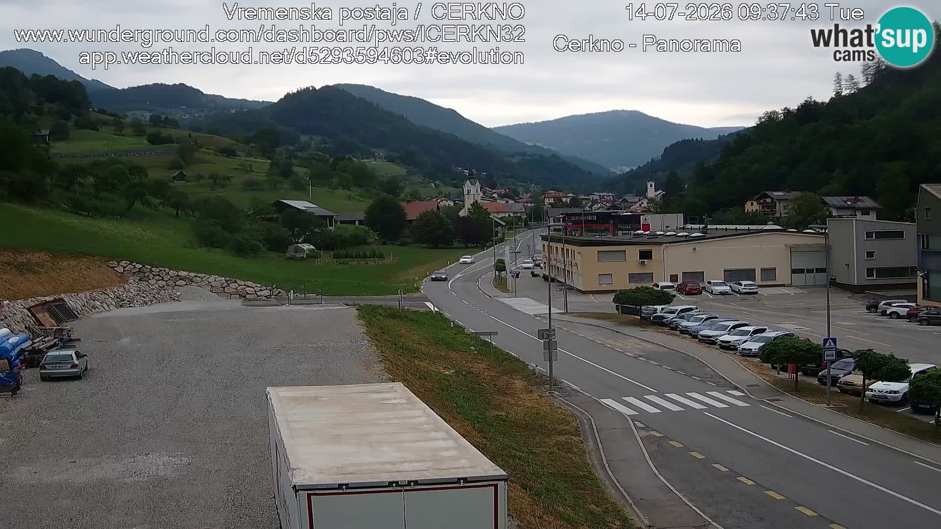Cerkno ulaz u grad – Kamera uživo