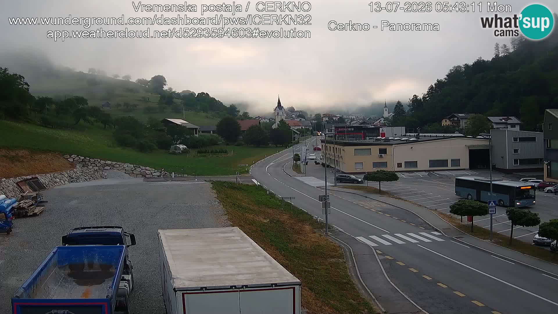 Cerkno ulaz u grad – Kamera uživo