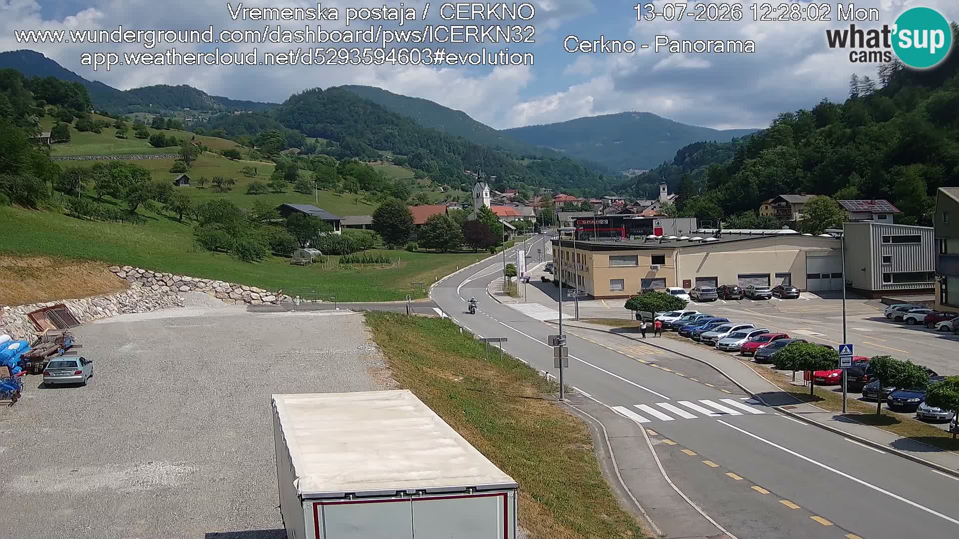 Cerkno ulaz u grad – Kamera uživo