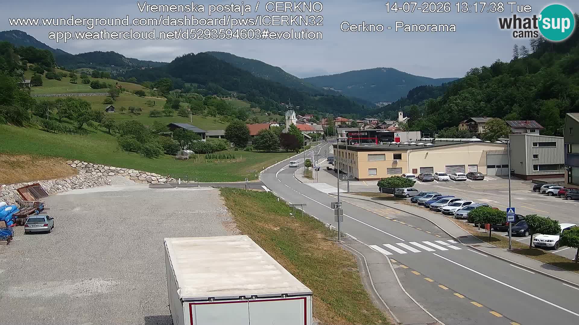 Cerkno Stadteingang Live-Webcam