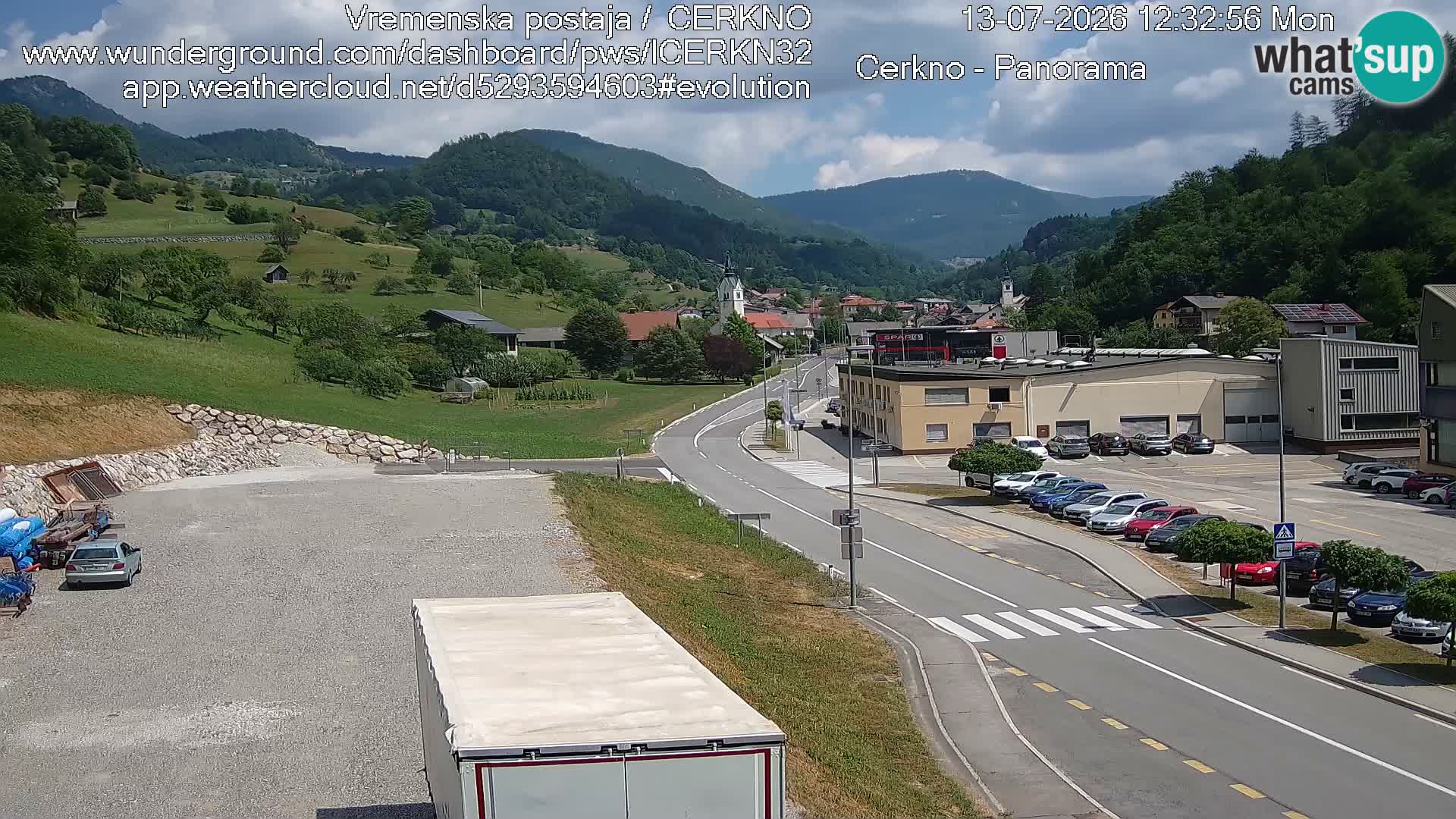 Cerkno ulaz u grad – Kamera uživo