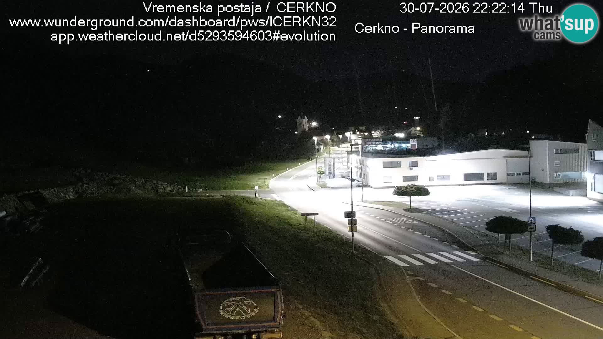 Cerkno entrada a la ciudad Webcam en vivo