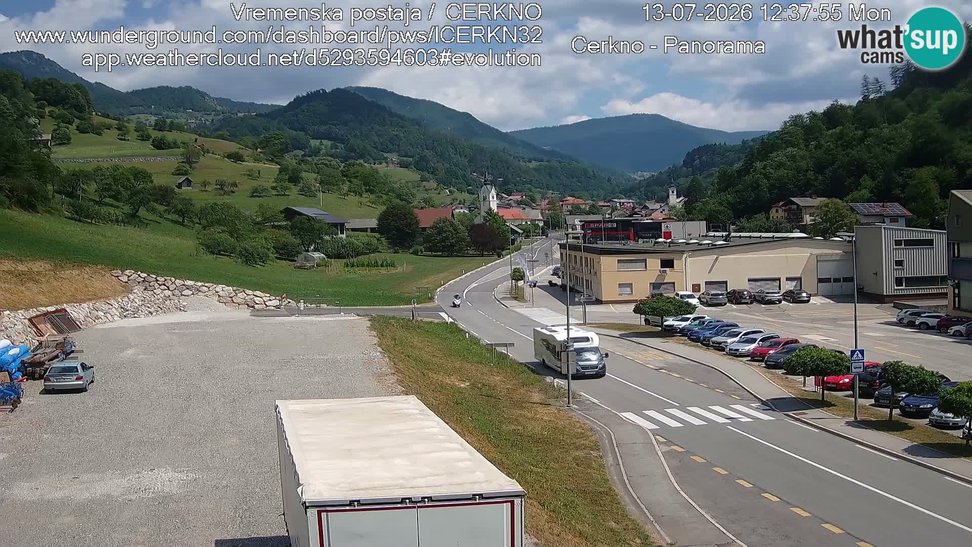 Cerkno ulaz u grad – Kamera uživo