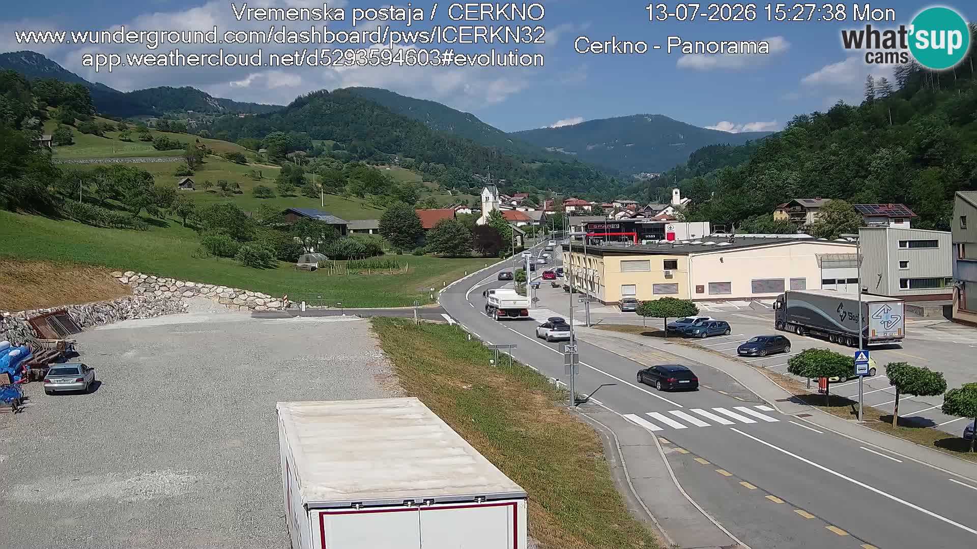 Cerkno ulaz u grad – Kamera uživo