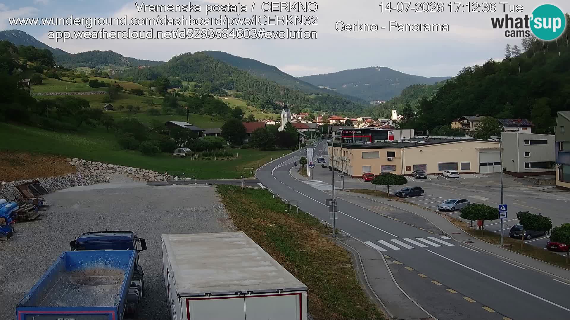 Cerkno ulaz u grad – Kamera uživo