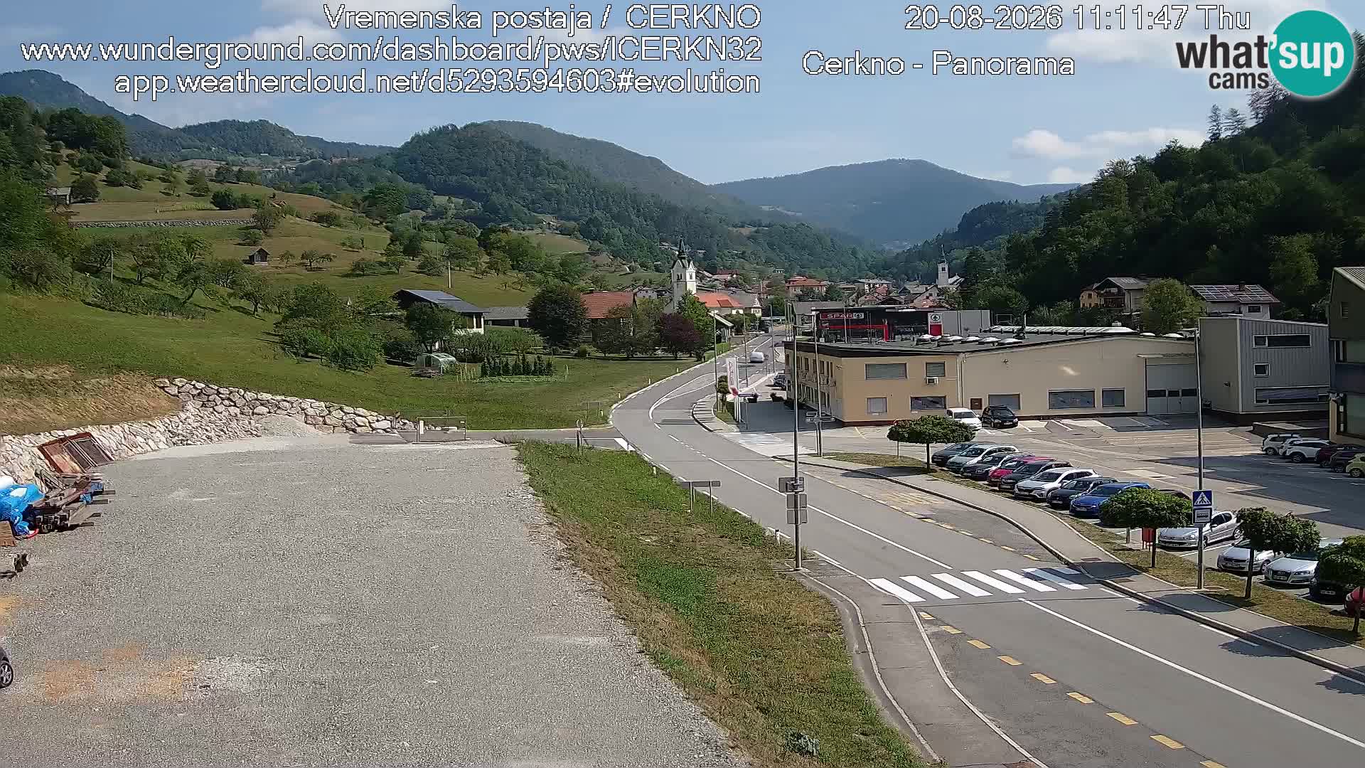 Cerkno Stadteingang Live-Webcam