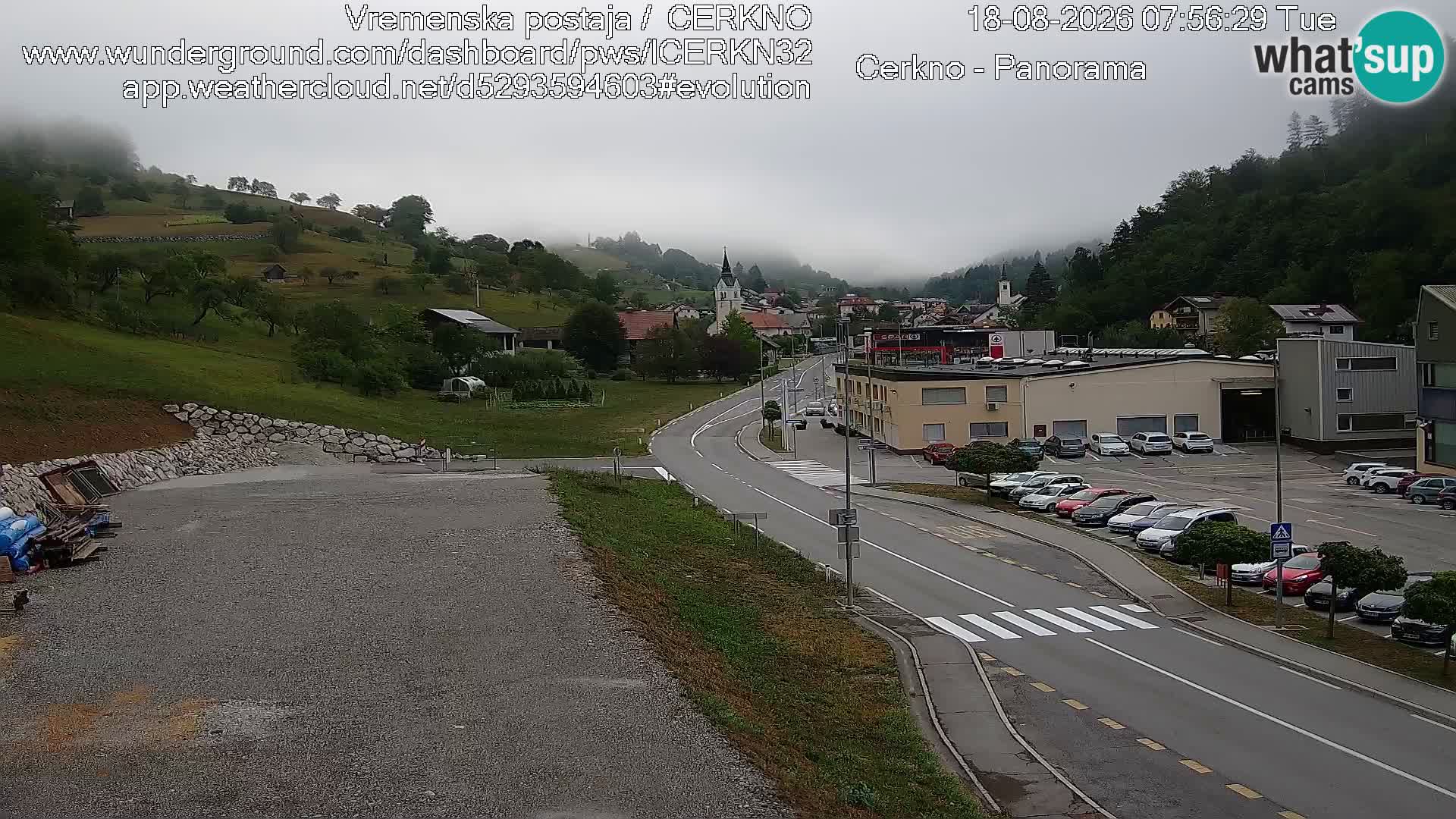 Cerkno Stadteingang Live-Webcam