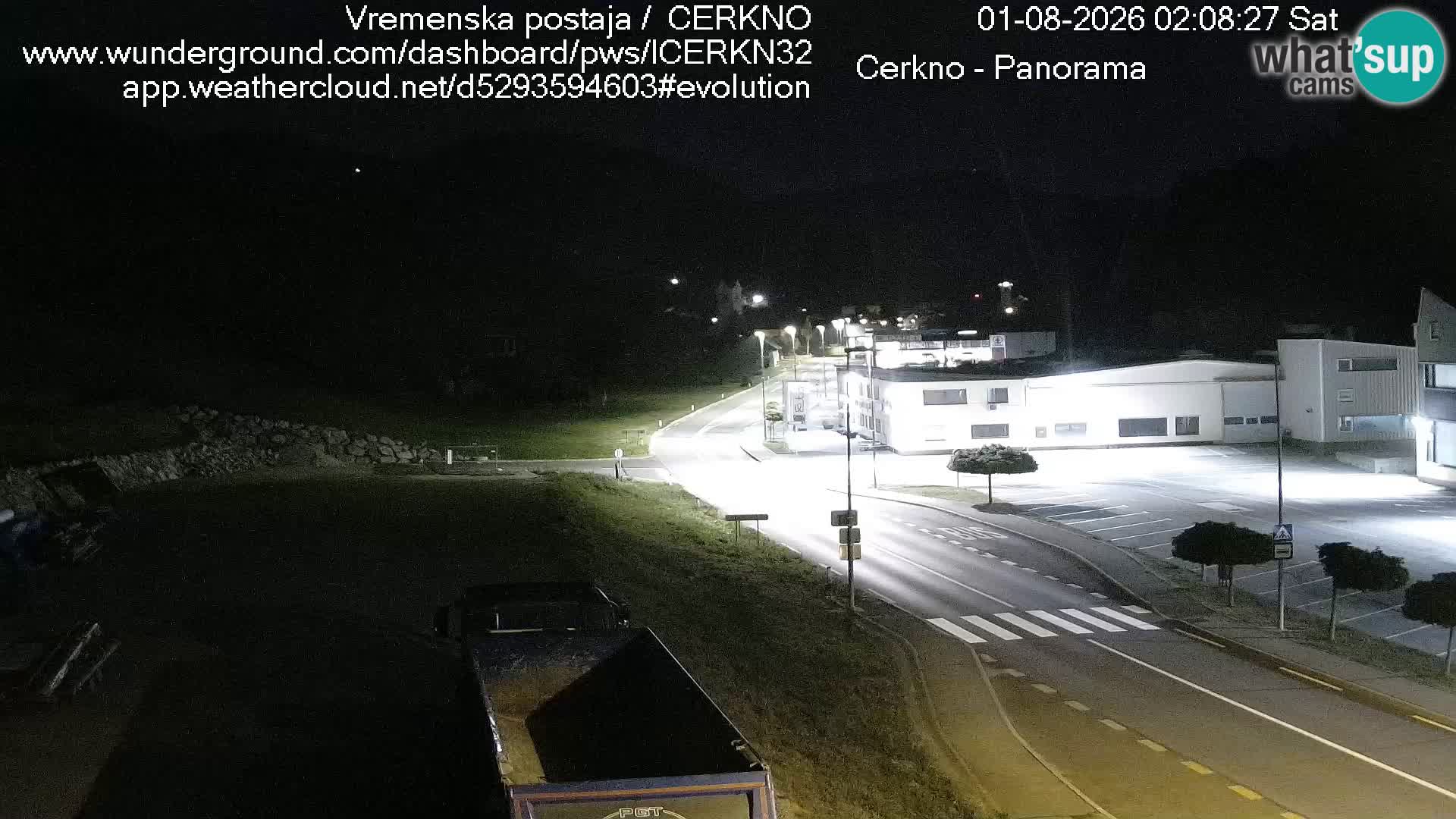 Cerkno entrada a la ciudad Webcam en vivo