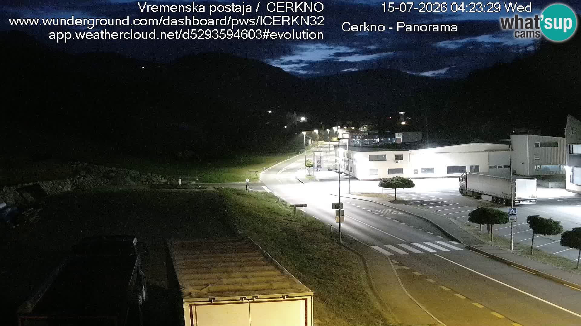 Cerkno ulaz u grad – Kamera uživo