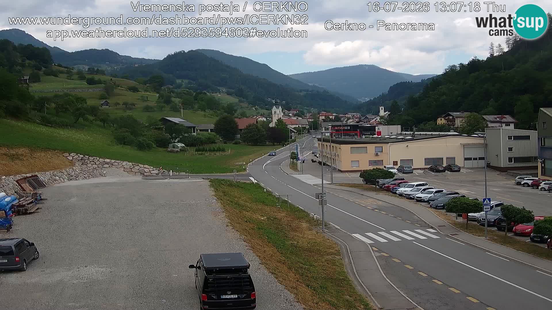 Cerkno ulaz u grad – Kamera uživo