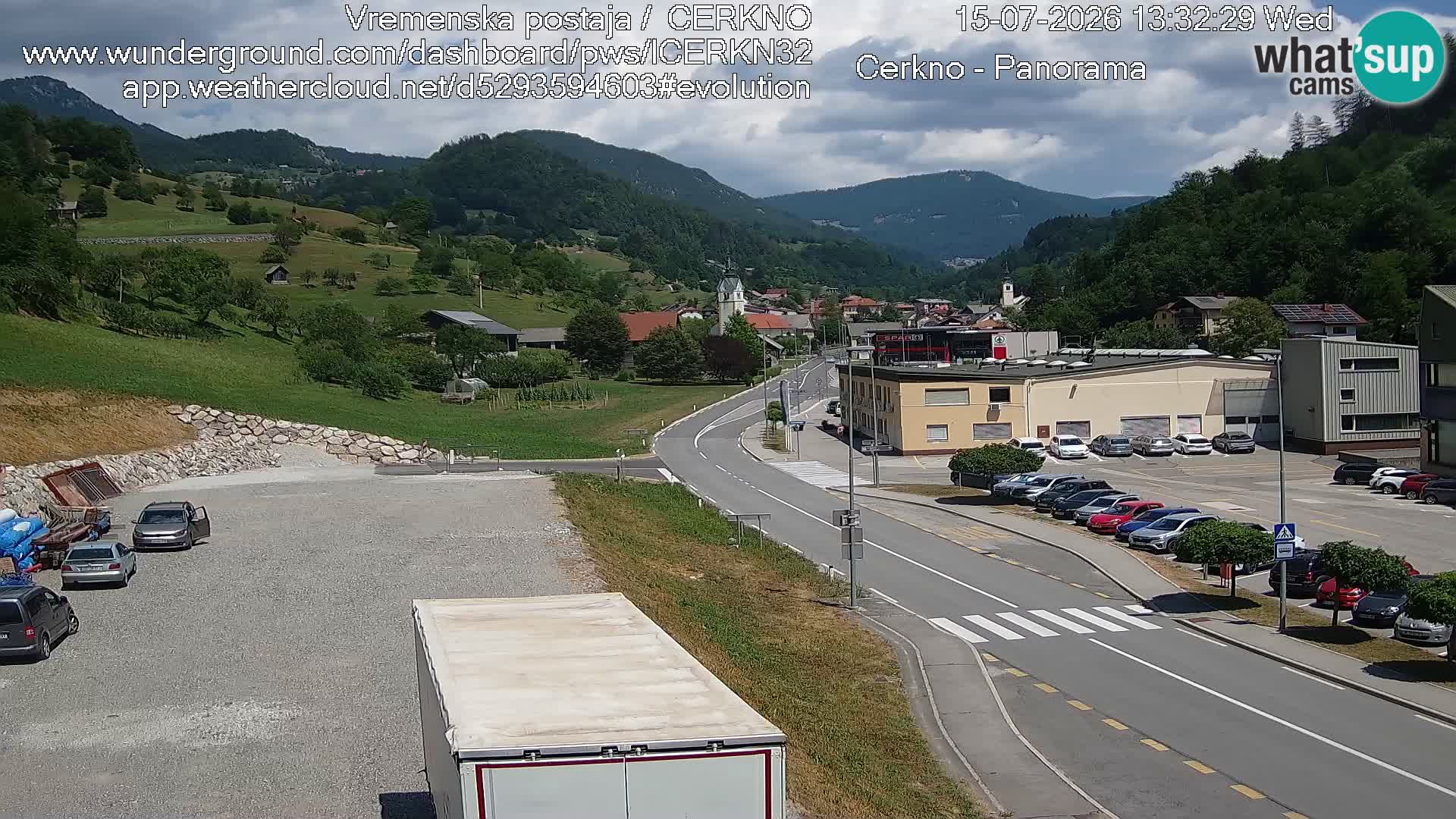 Cerkno ulaz u grad – Kamera uživo