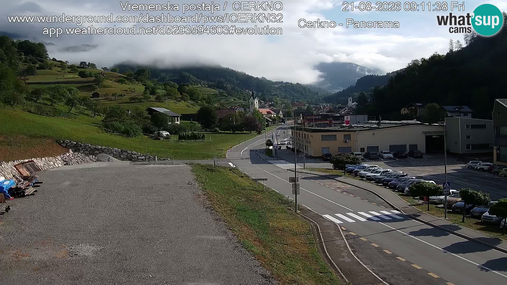 Webcam Ingresso Città di Cerkno