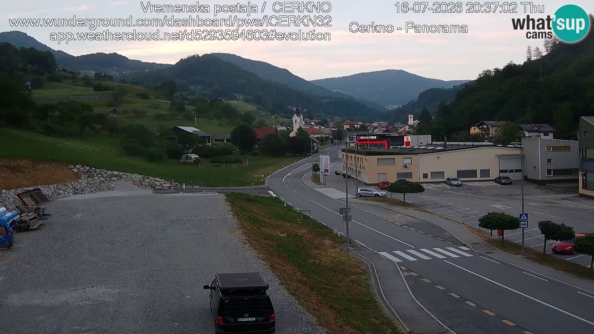 Cerkno ulaz u grad – Kamera uživo