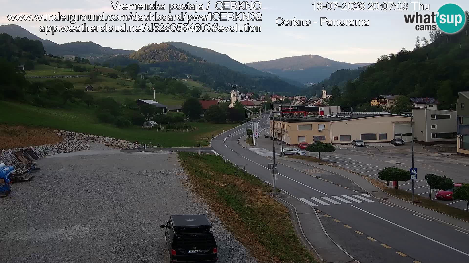 Cerkno Stadteingang Live-Webcam