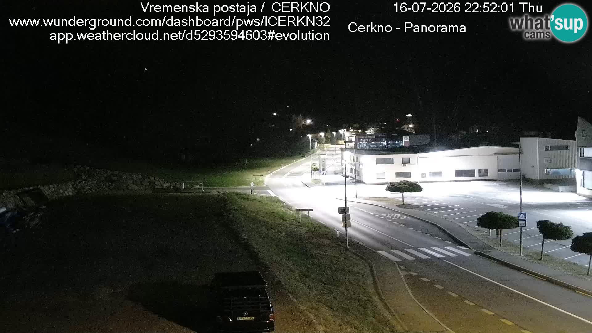 Webcam en direct – Entrée de la ville de Cerkno