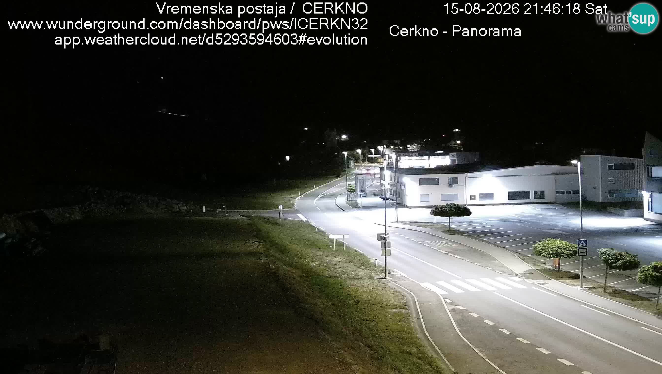 Cerkno city entrance Live Webcam