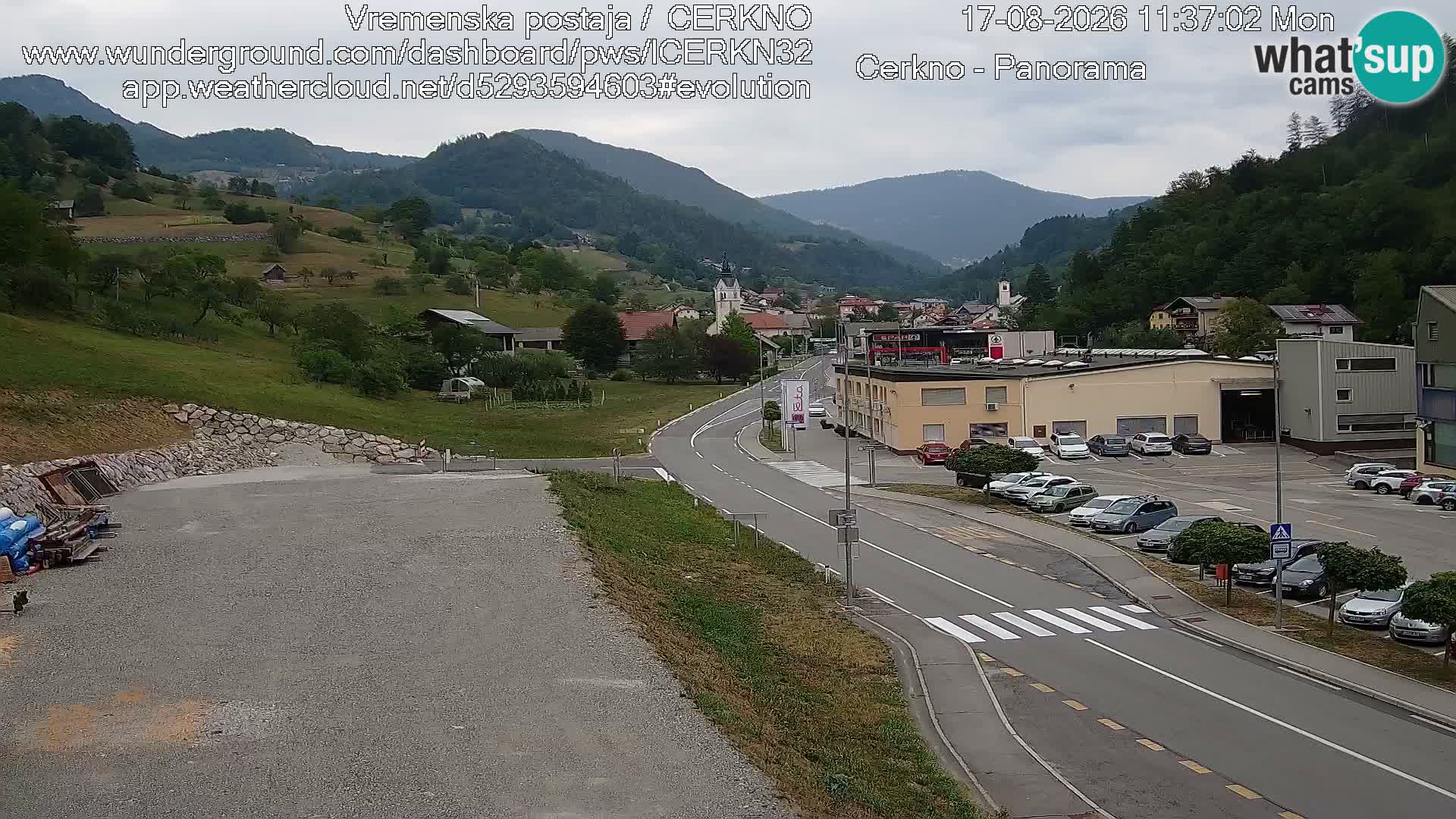 Cerkno Stadteingang Live-Webcam