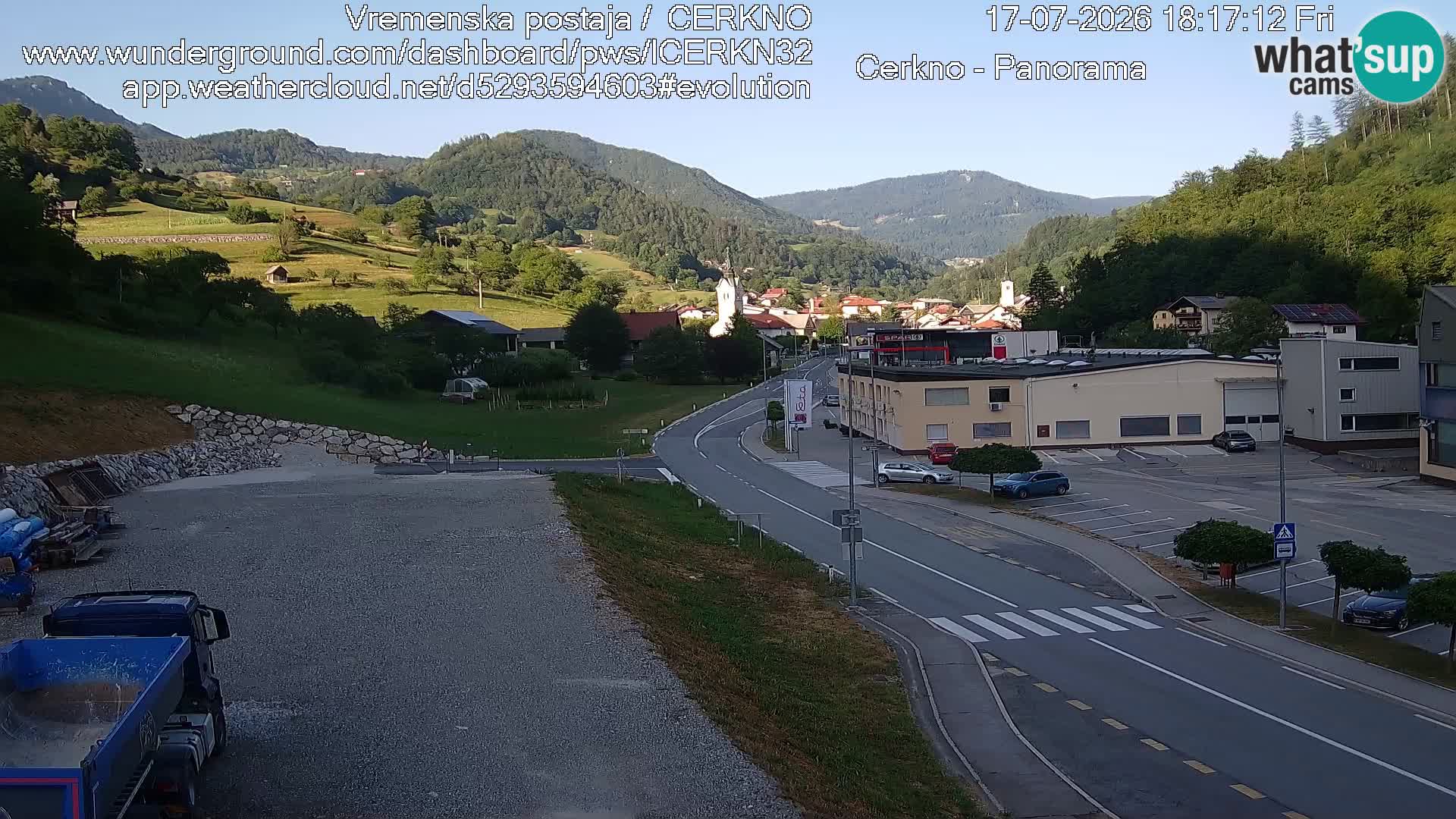 Cerkno ulaz u grad – Kamera uživo