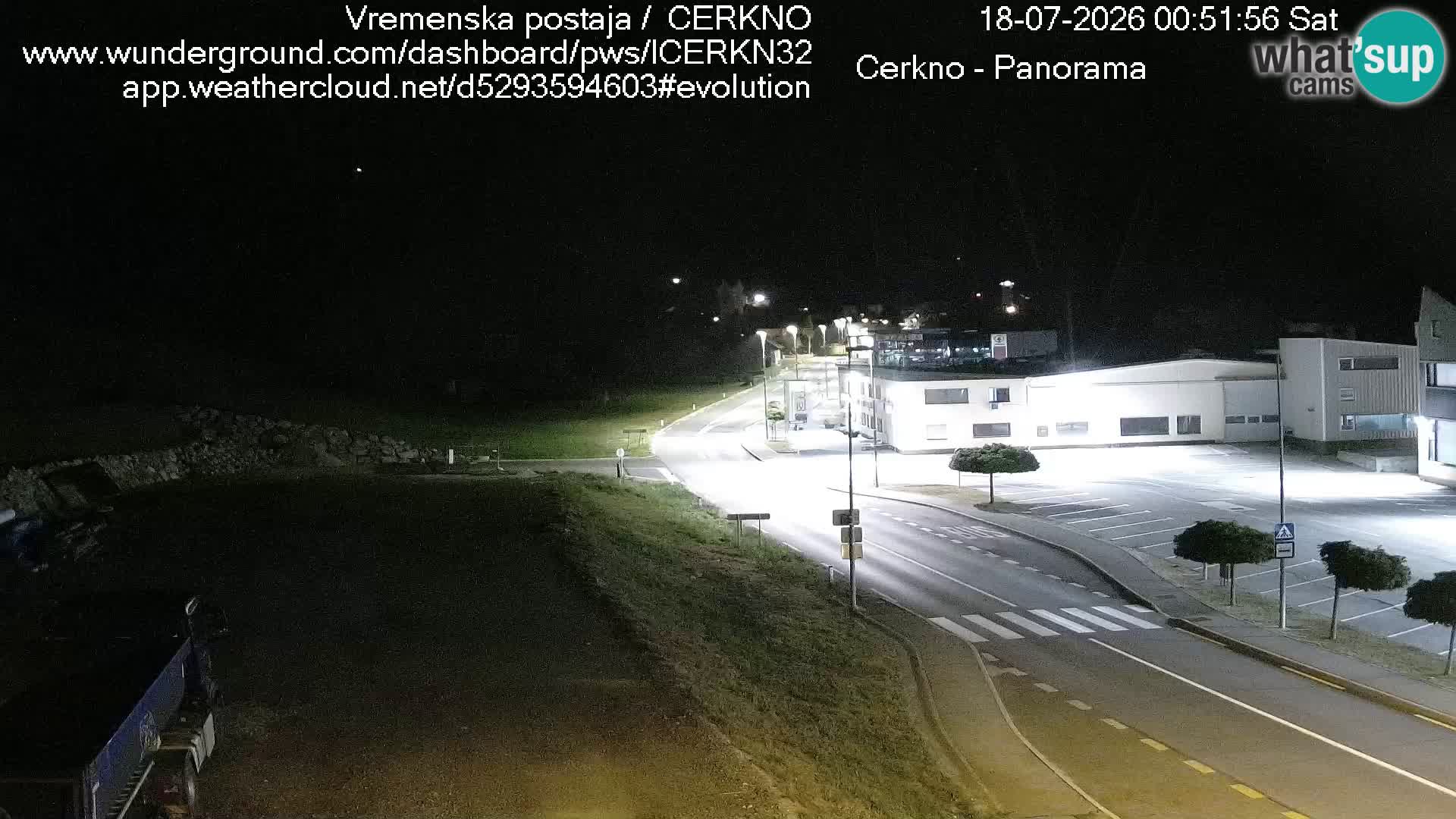 Cerkno city entrance Live Webcam