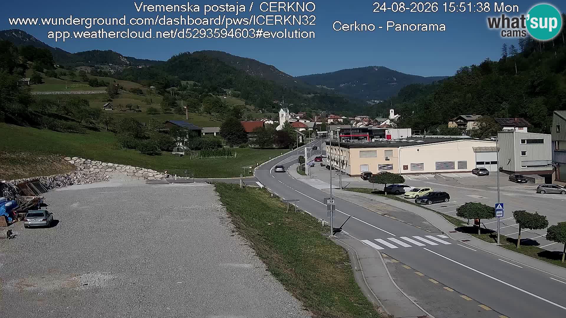 Cerkno Stadteingang Live-Webcam