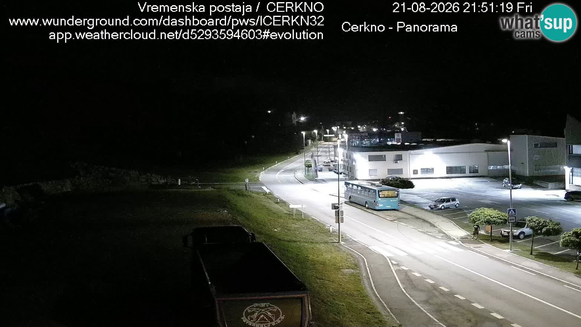 Webcam en direct – Entrée de la ville de Cerkno