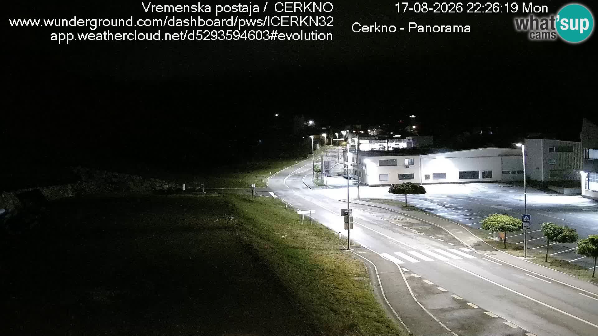 Cerkno entrada a la ciudad Webcam en vivo