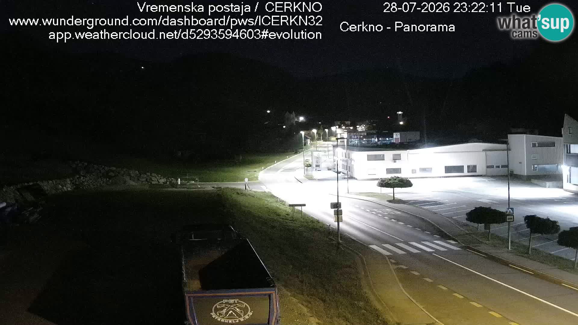 Cerkno entrada a la ciudad Webcam en vivo