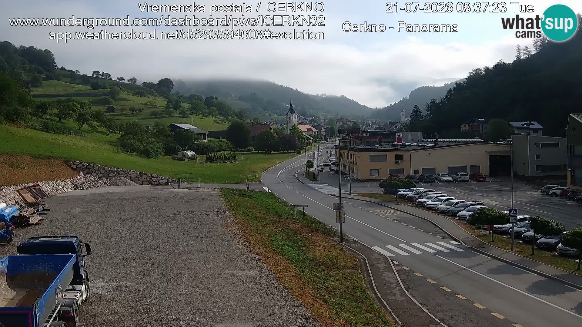 Cerkno Stadteingang Live-Webcam