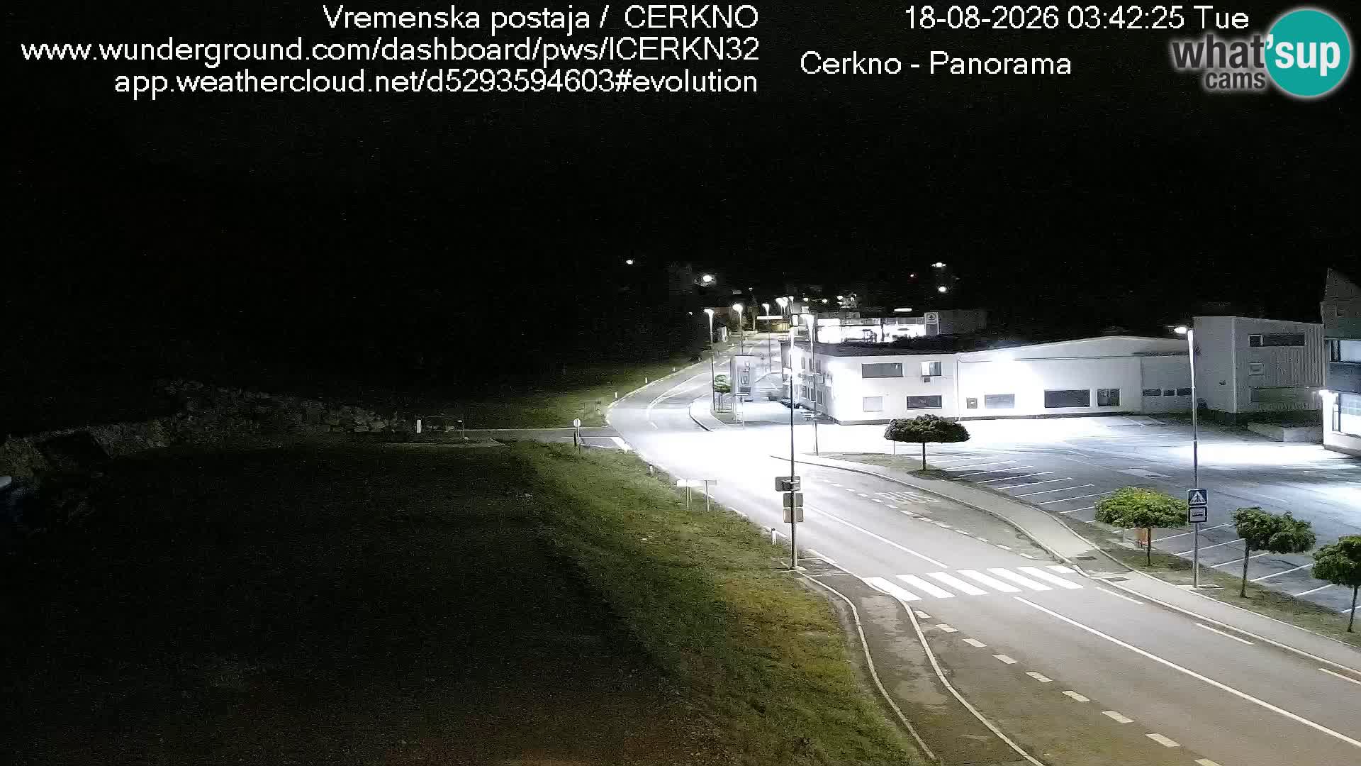 Cerkno city entrance Live Webcam