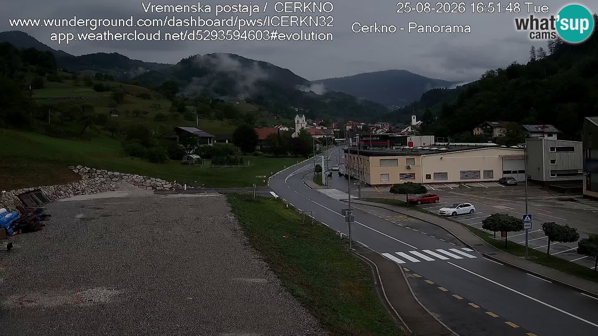 Cerkno Stadteingang Live-Webcam