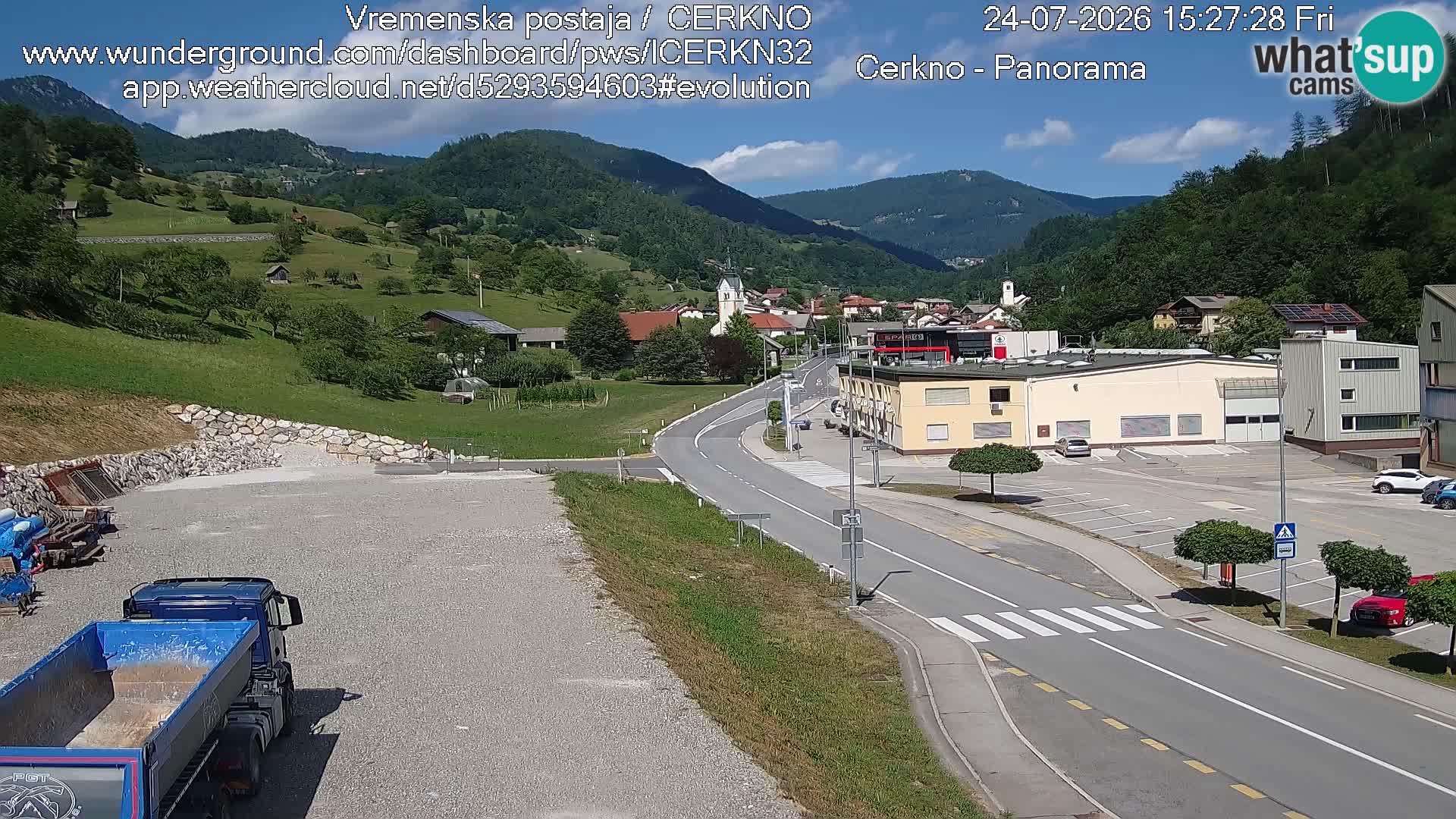 Cerkno Stadteingang Live-Webcam