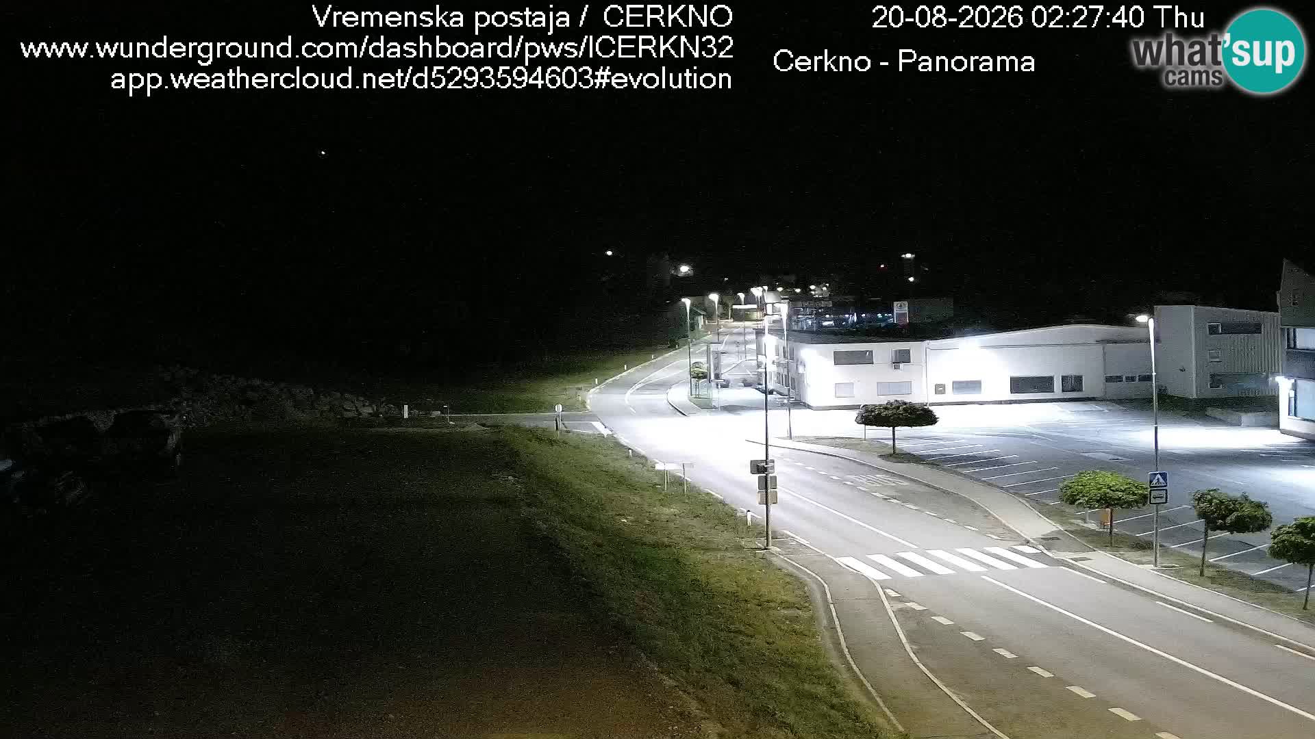 Cerkno entrada a la ciudad Webcam en vivo