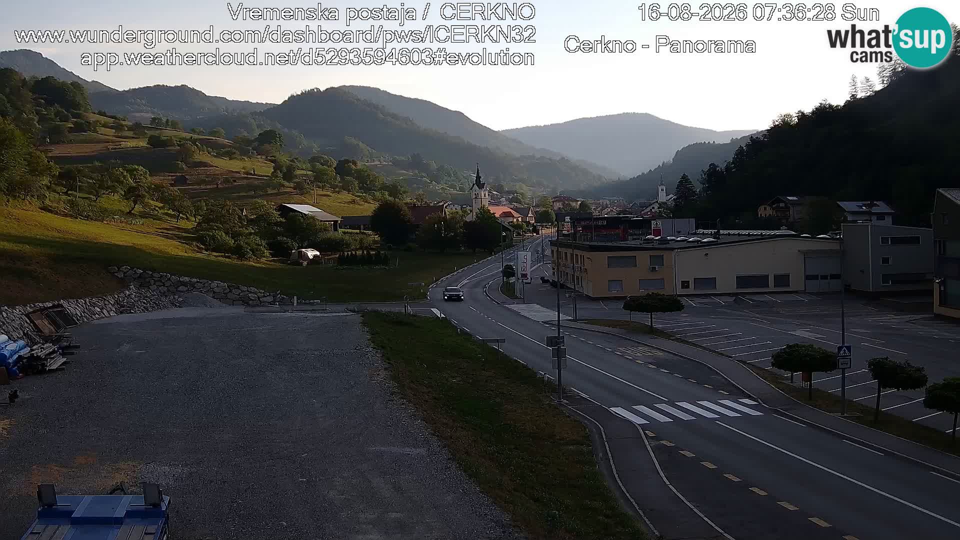 Cerkno ulaz u grad – Kamera uživo