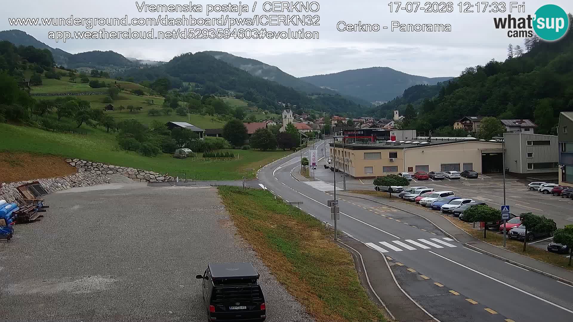 Cerkno Stadteingang Live-Webcam