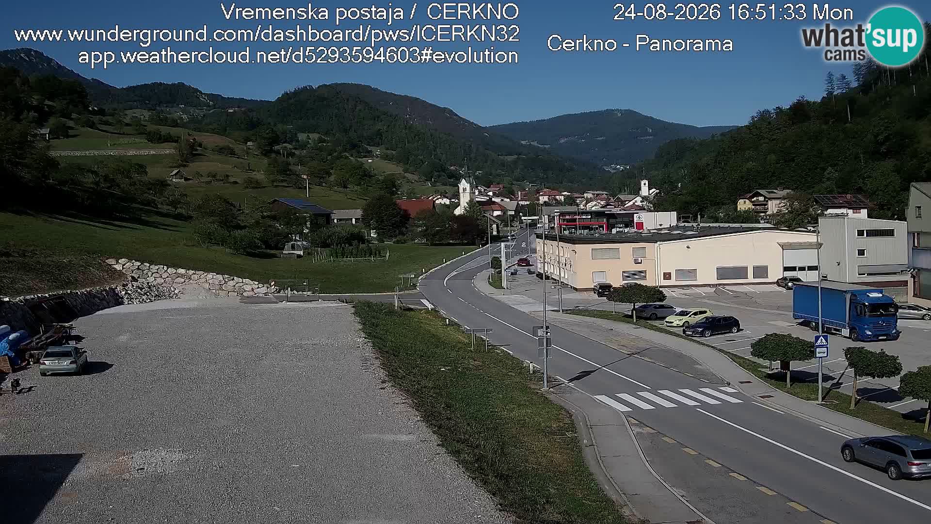 Cerkno ulaz u grad – Kamera uživo