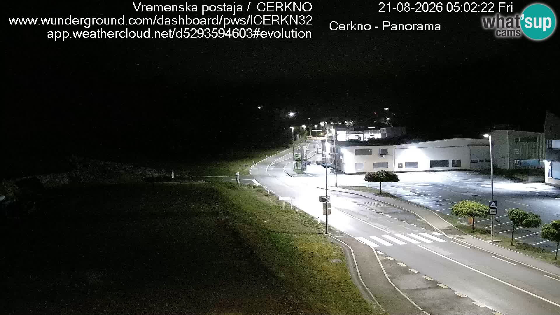 Cerkno entrada a la ciudad Webcam en vivo