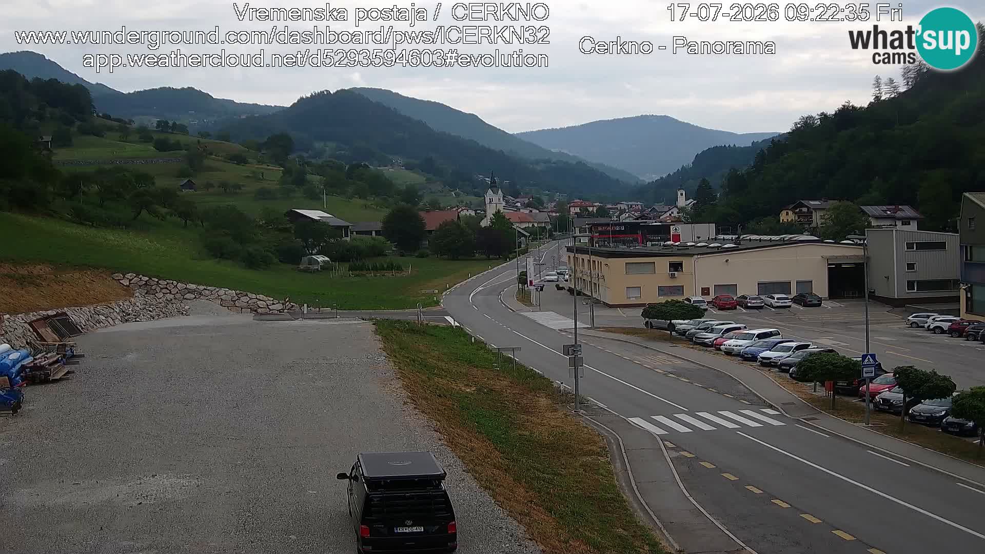 Cerkno ulaz u grad – Kamera uživo