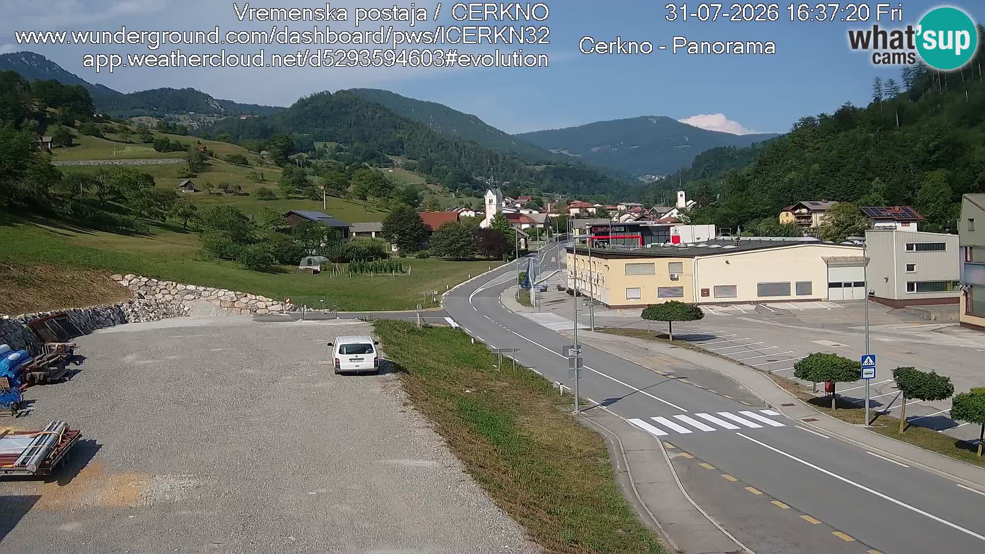 Webcam Ingresso Città di Cerkno