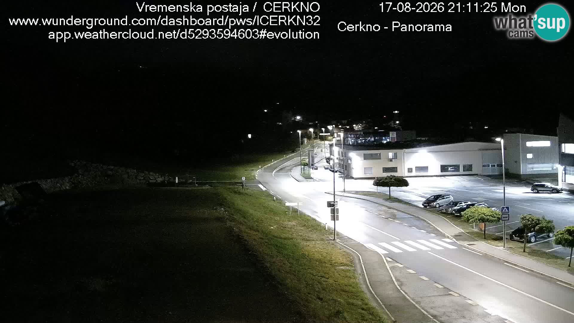 Cerkno city entrance Live Webcam