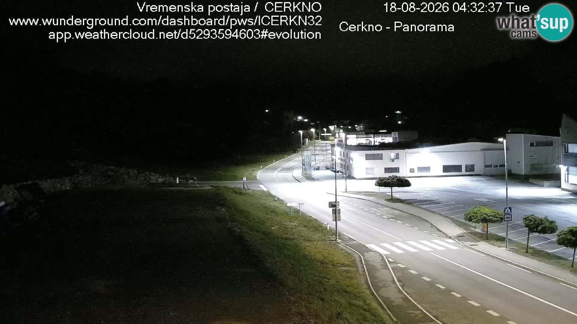 Cerkno city entrance Live Webcam