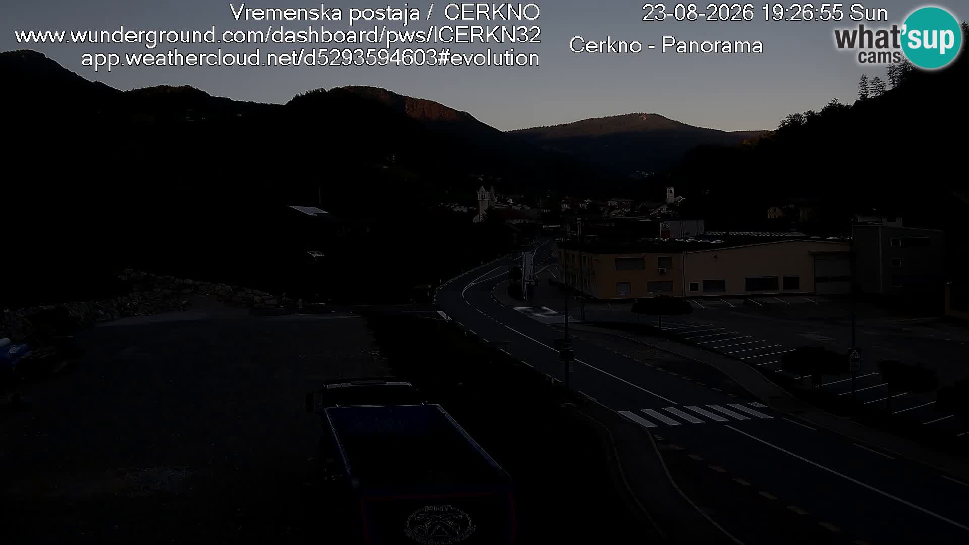 Cerkno ulaz u grad – Kamera uživo
