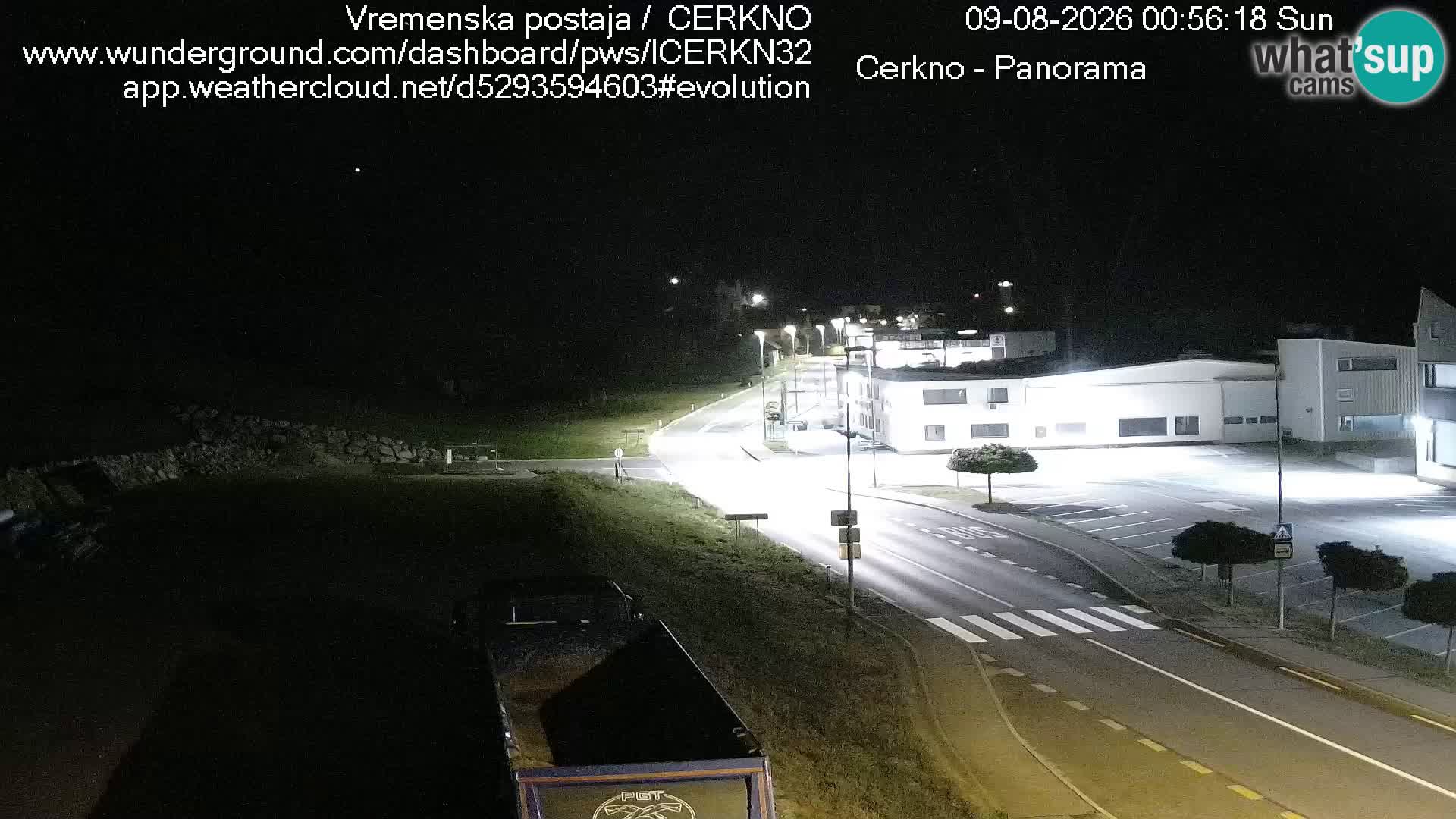Cerkno city entrance Live Webcam