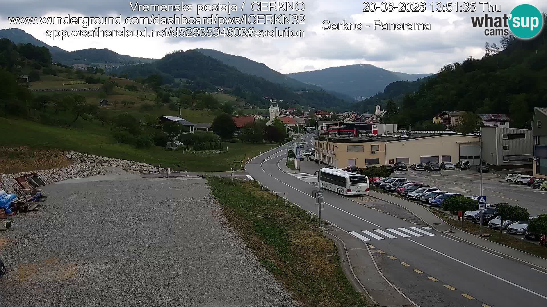 Cerkno ulaz u grad – Kamera uživo